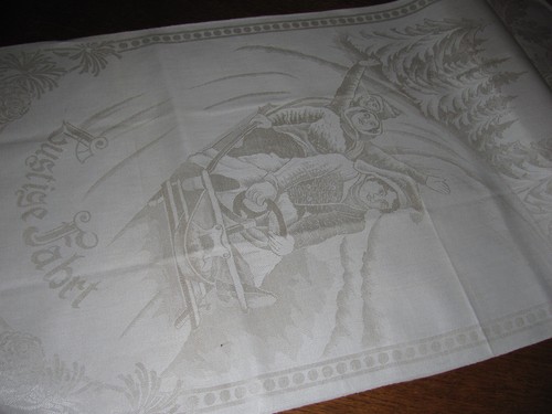 Jugendstil leinen damast - jugendstil,