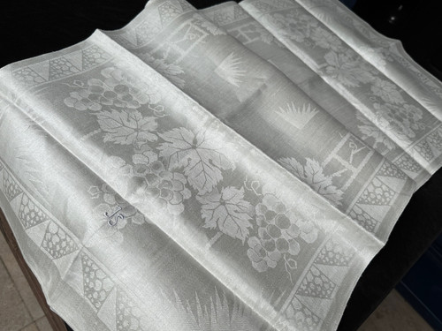 Art deco leinendamast - art,